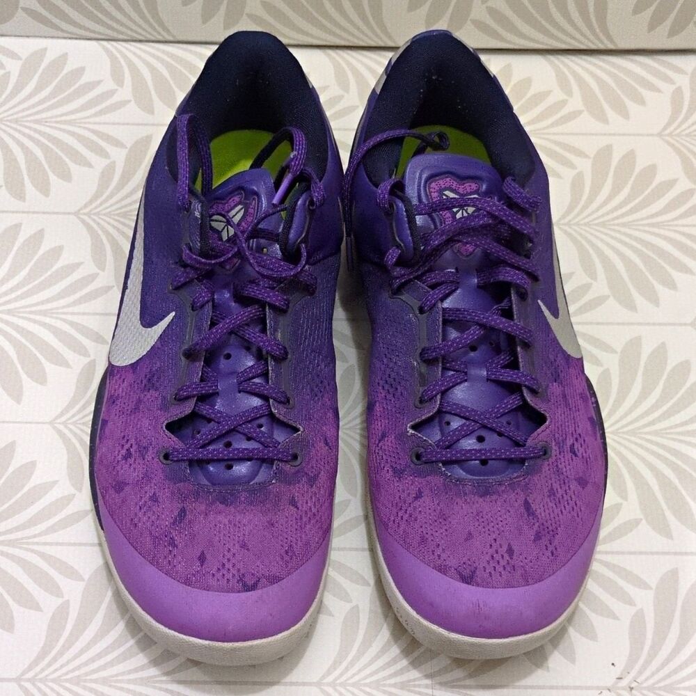 Nike Kobe 8 System Low Top Basketball Shoes Purple Gradient 555035-500 Sz 14